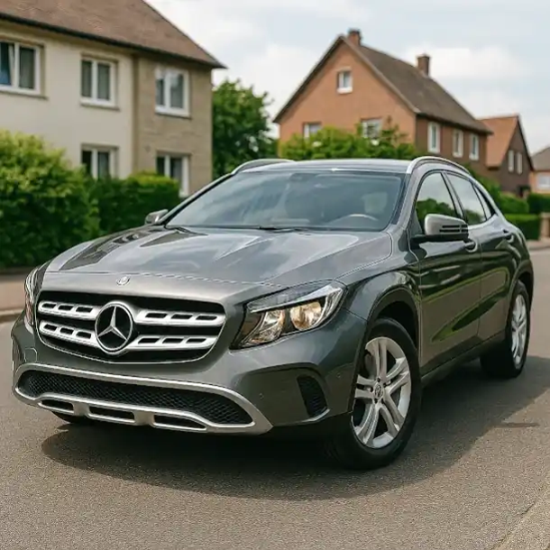 Ein gebrauchtes Mittelklasse-Auto, das für den Autoankauf in Dietzenbach vorbereitet wird.